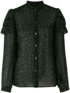 Vanessa Seward Embroidered Fitted Blouse - Black