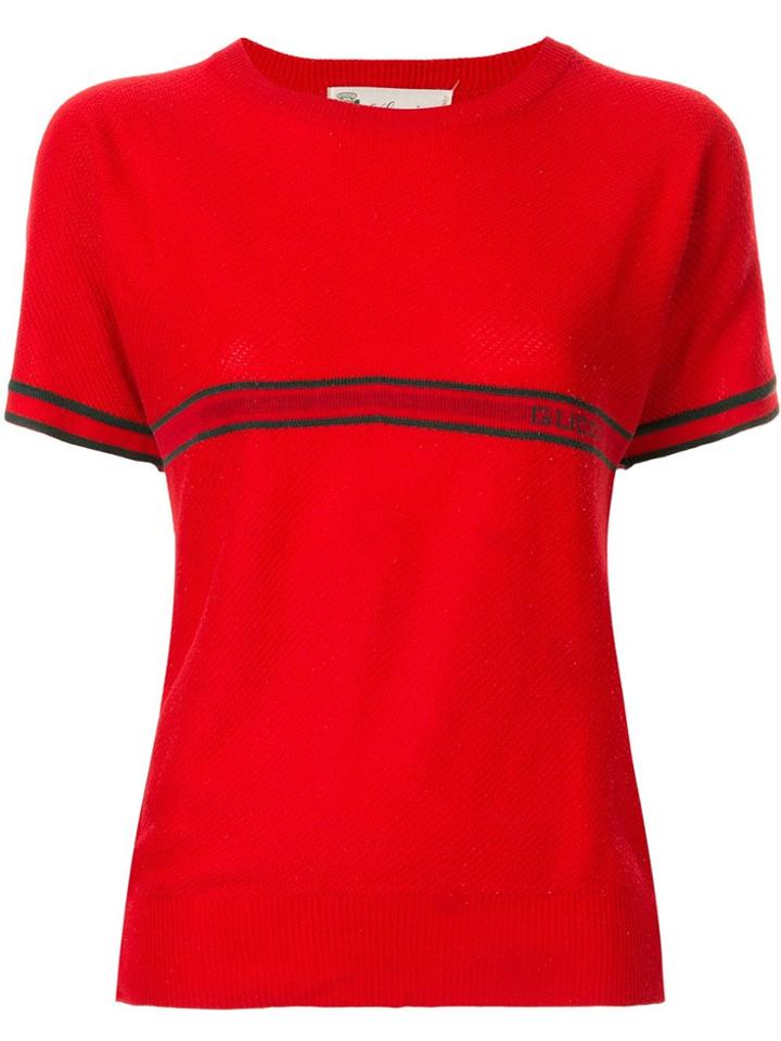 Gucci Pre-owned Web Stripe T-shirt - Red