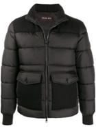 Michael Kors Padded Bomber Jacket - Black