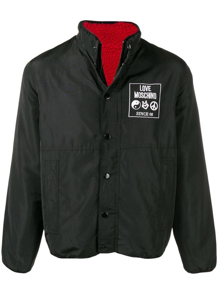 Love Moschino Double Faced Love Jacket - Black