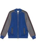 Gucci Bomber In Wool With Lurex - Blue