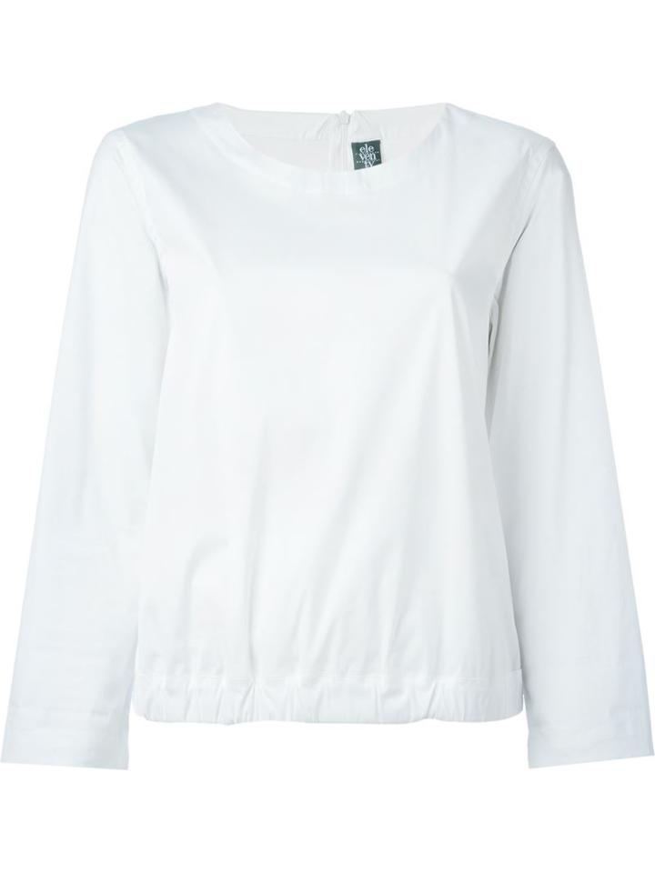 Eleventy Elasticated Hem Blouse