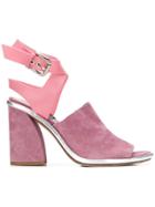 Premiata Angled Heel Sandals - Pink