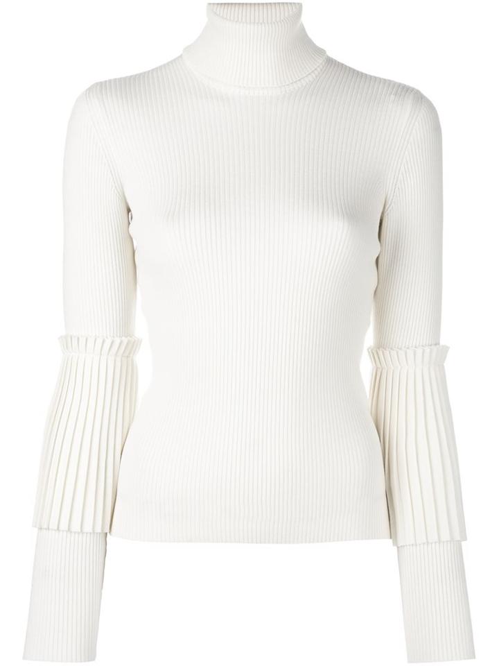 Salvatore Ferragamo Turtle Neck Jumper, Women's, Size: Small, Nude/neutrals, Virgin Wool