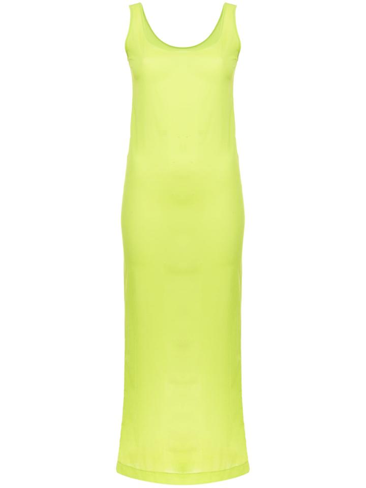 Comme Des Garçons Vintage Neon Maxi Dress - Green