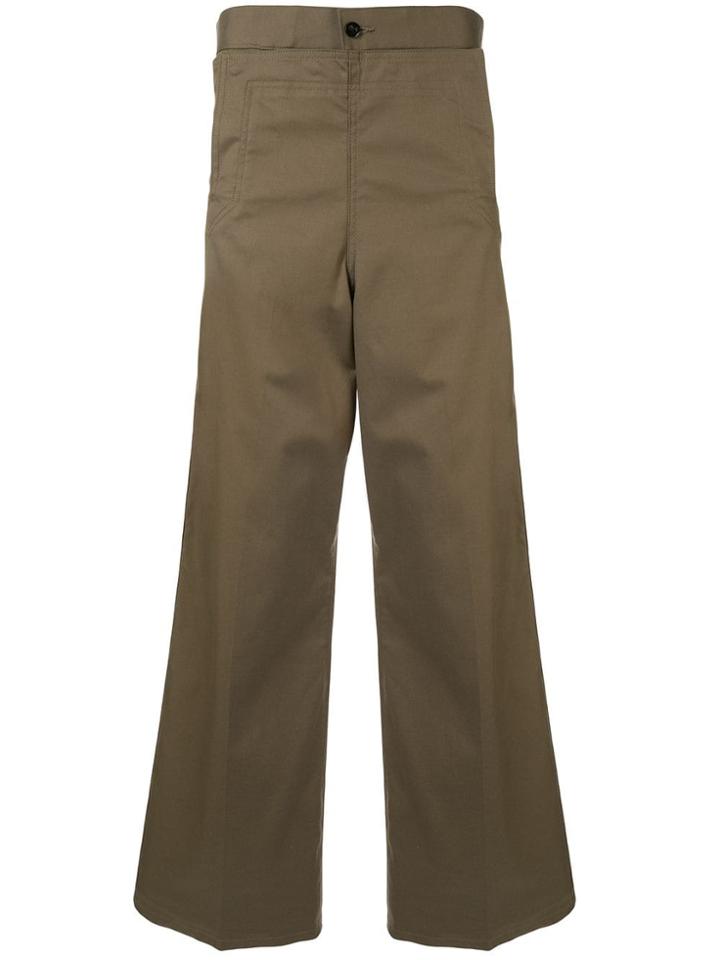 Toga Virilis Wide Leg Trousers - Green