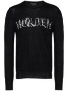 Alexander Mcqueen Dancing Skeleton Crew-neck Sweater - Black