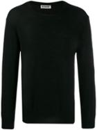 Jil Sander Relaxed Fit Knitted Sweater - Black