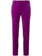 Roland Mouret Straight Leg Trousers, Women's, Size: 6, Pink/purple, Silk/polyester/spandex/elastane/viscose
