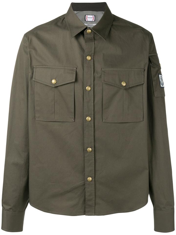 Moncler Gamme Bleu Cargo Pocket Shirt - Green