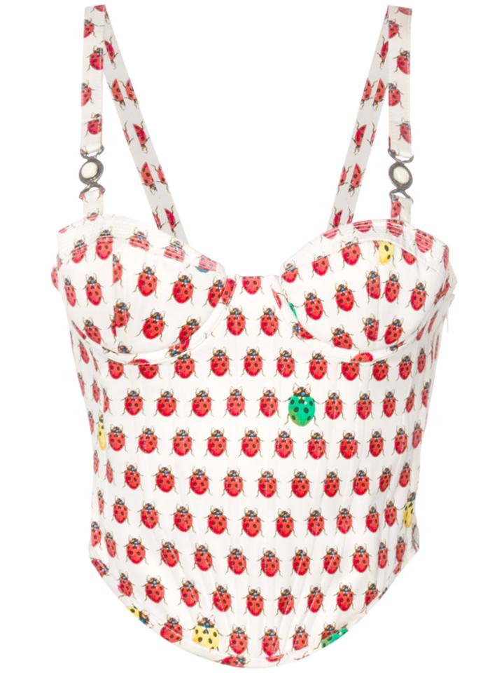 Versace Vintage Lady Bug Bustier - Multicolour