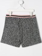 Karl Lagerfeld Kids Teen Bouclé-tweed Shorts - Black