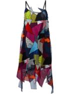 Christopher Kane Patchwork Dress, Women's, Size: 8, Polyester/polyamide/spandex/elastane/silk