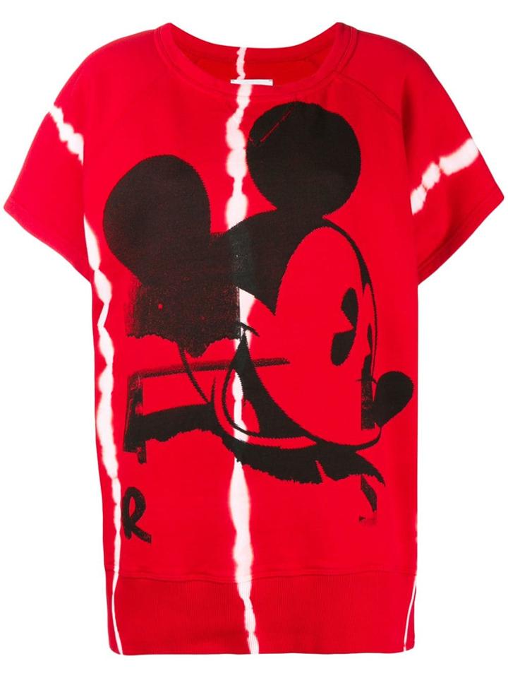 Faith Connexion Mickey Mouse Sweatshirt Tee - Red