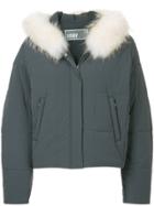 Army Yves Salomon Hooded Puffer Jacket - Grey