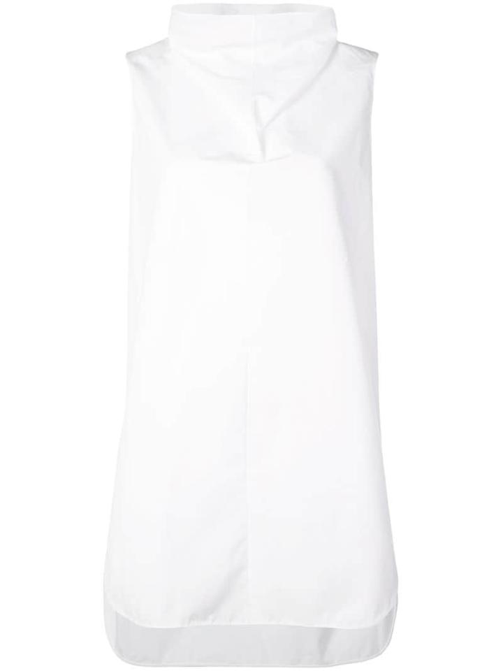 The Row Almora High Neck Top - White