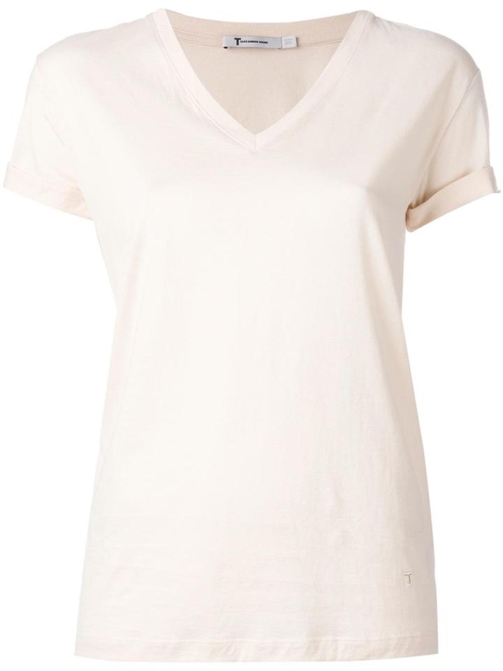 T By Alexander Wang V-neck T-shirt - Pink & Purple
