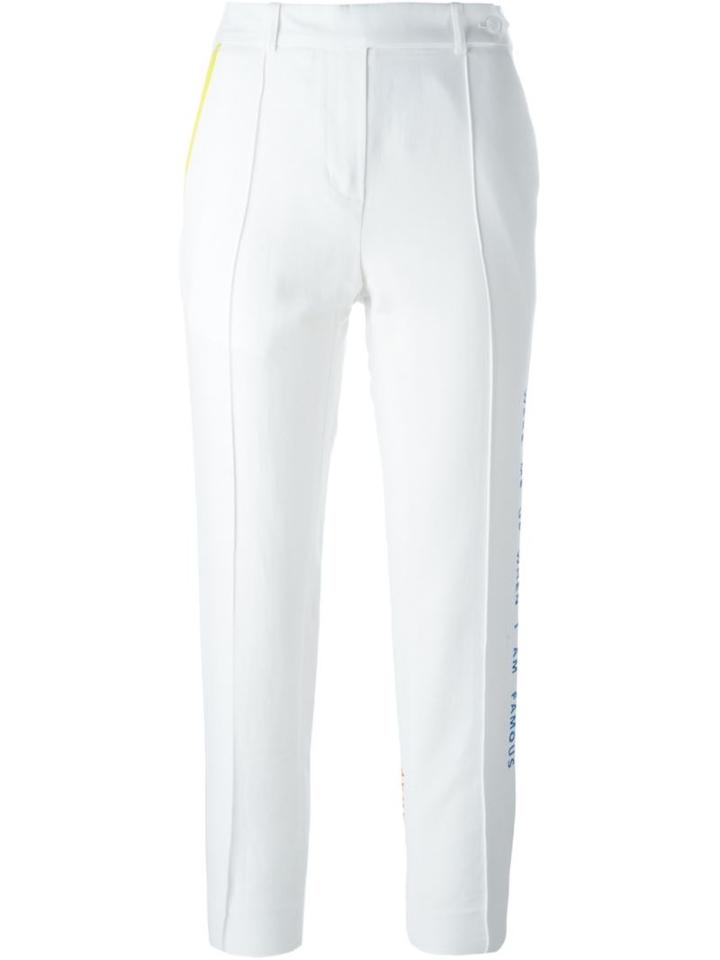 Mira Mikati Wake Me Up Trousers, Women's, Size: 36, White, Cotton/linen/flax