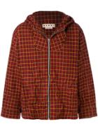 Marni Houndstooth Oversized Coat - Yellow & Orange