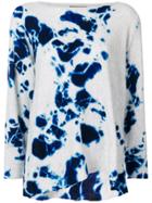 Suzusan Slouchy Tie-dye Sweater - Grey