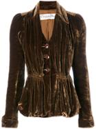 Christian Dior Vintage Light Velvet Jacket - Brown