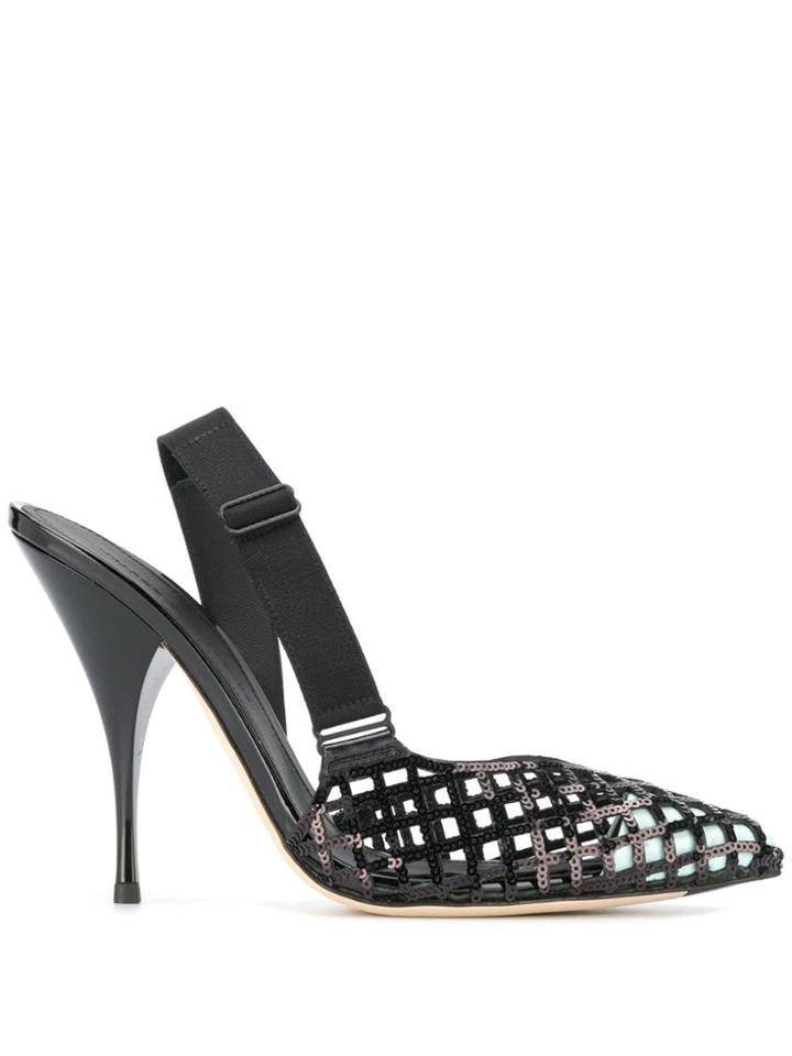 Marco De Vincenzo Sequin Embellished Pumps - Black