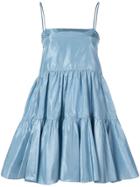 Cynthia Rowley Sky Tiered Mini Dress - Blue