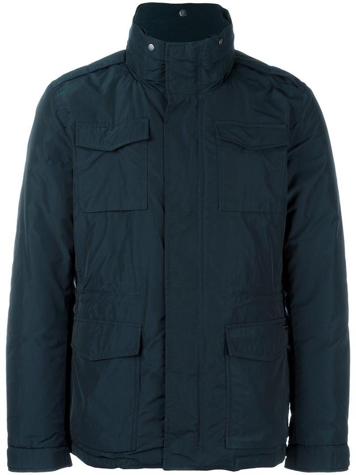 Woolrich Padded Field Jacket, Men's, Size: Small, Blue, Polyester/polyamide