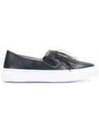 Fabiana Filippi Fringe Front Slip-on Sneakers - Blue