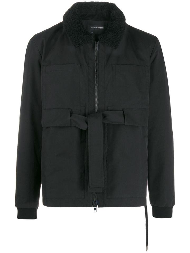 Craig Green Zipped Fitted Jacket - Black