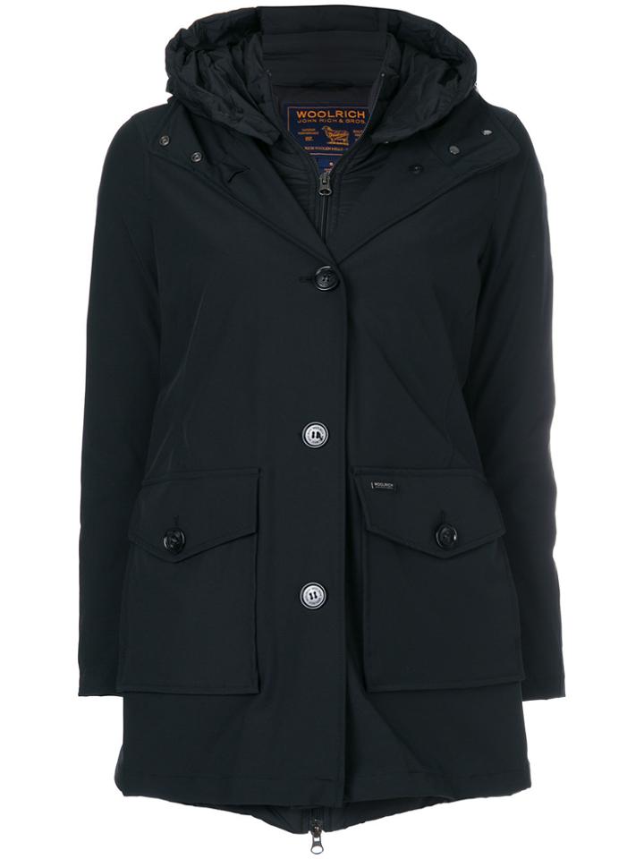 Woolrich Layered Padded Coat - Black