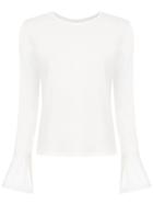 Nk Ruffled Sleeves Blouse - White
