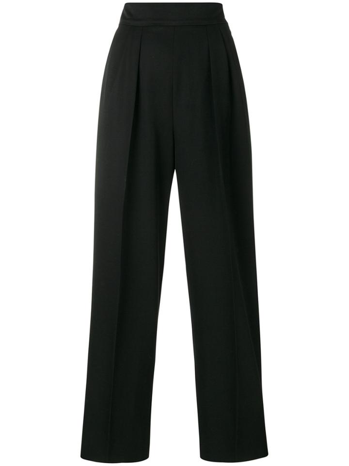 Yves Saint Laurent Vintage High-waisted Trousers - Black