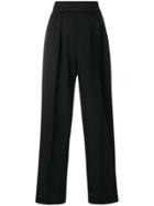 Yves Saint Laurent Vintage High-waisted Trousers - Black