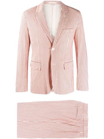 Comme Des Garçons Vintage Striped Jacket And Shorts - Neutrals