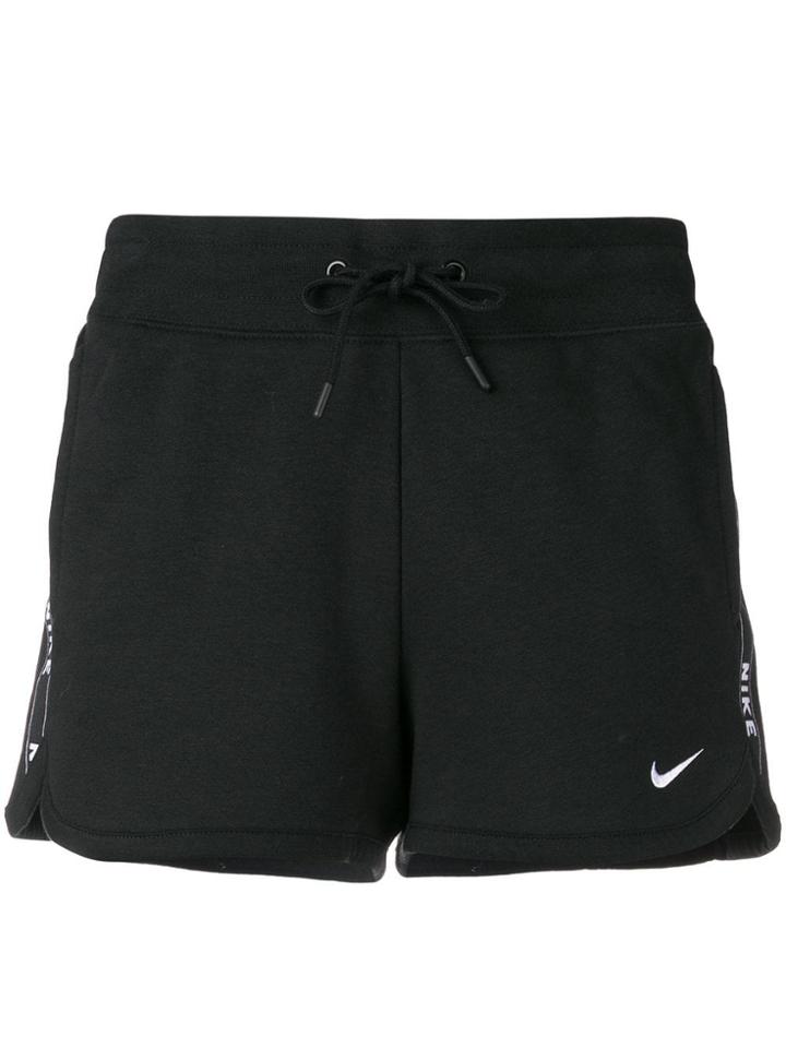 Nike Logo Stripe Shorts - Black