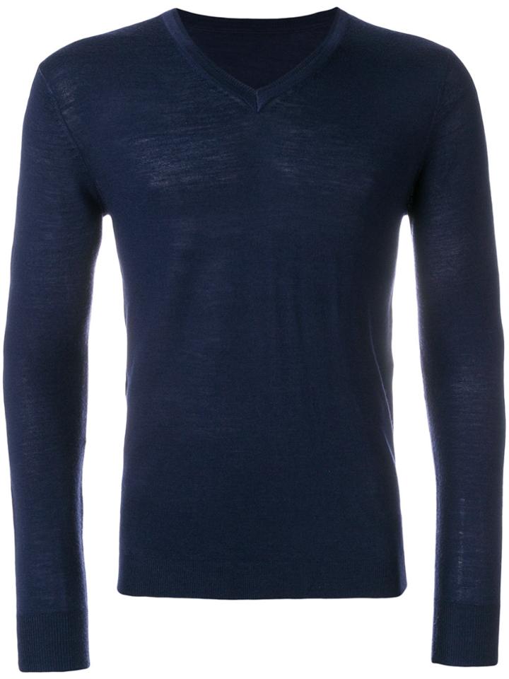 Sottomettimi Classic V-neck Sweater - Blue
