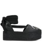 Kenzo Eye Espadrilles - Black