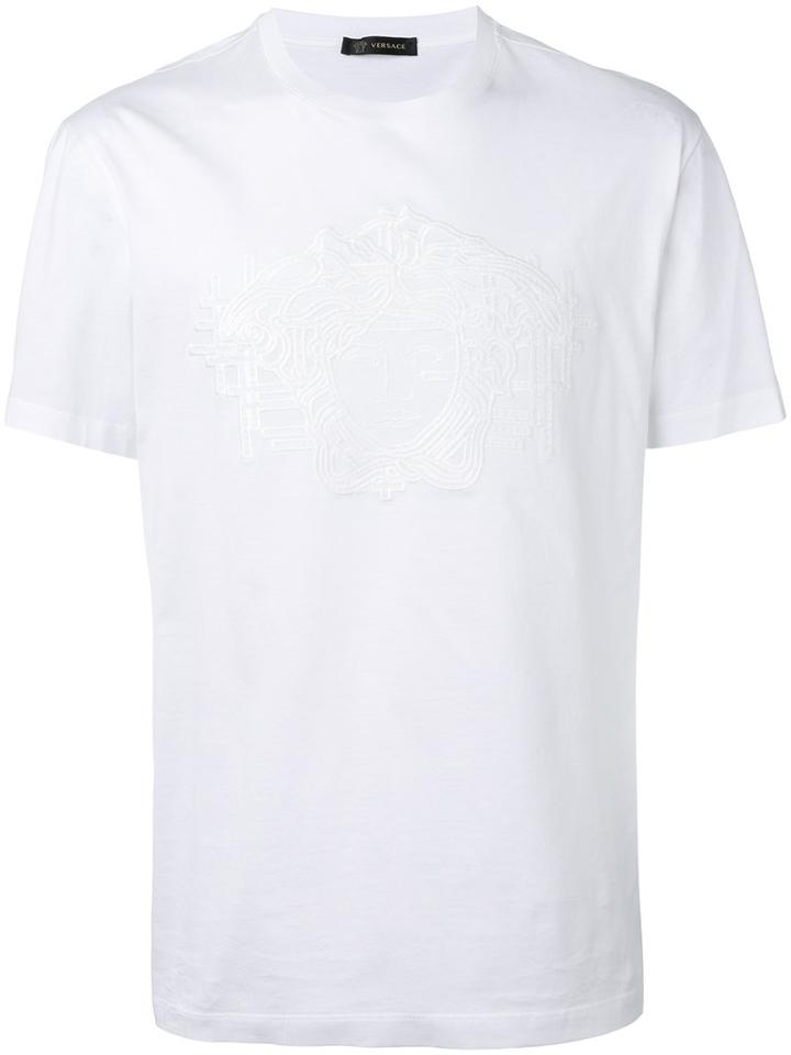 Versace - Medusa Head T-shirt - Men - Silk/cotton - S, White, Silk/cotton