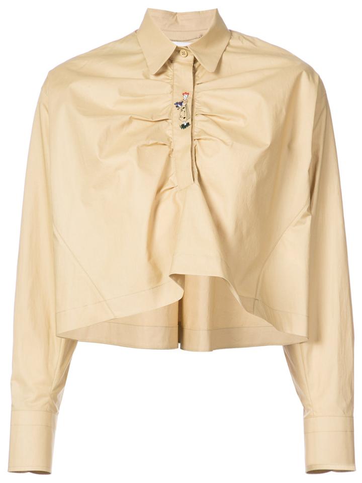 Carven Poplin Shirt - Nude & Neutrals