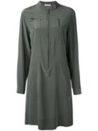 Tomas Maier - Front Zip Dress - Women - Silk - 6, Green, Silk