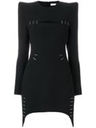 Mugler Structured Bodycon Dress - Black