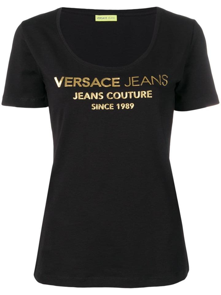 Versace Jeans Metallic Logo T-shirt - Black