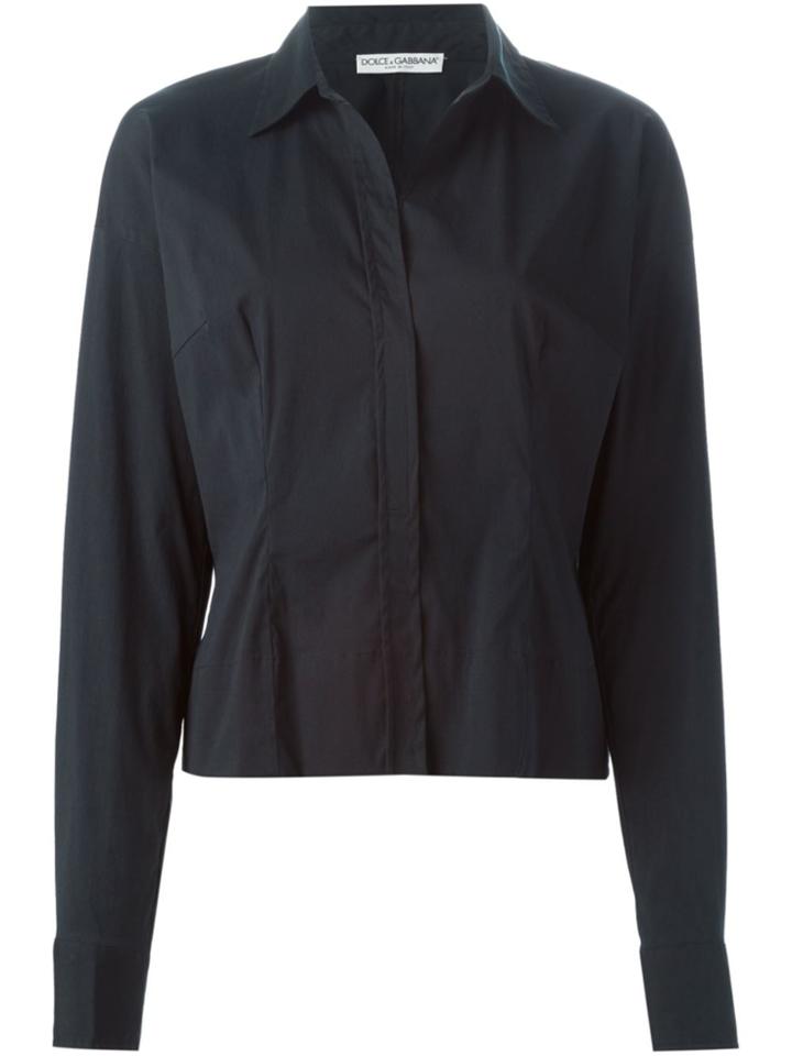 Dolce & Gabbana Vintage Seam Detail Shirt - Blue