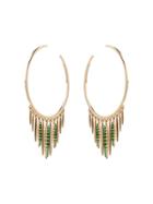 Ileana Makri Grass Sunset Hoop Earrings - Metallic