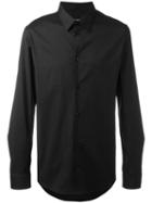 Balenciaga Plain Shirt, Men's, Size: 43, Black, Cotton/polyamide/spandex/elastane