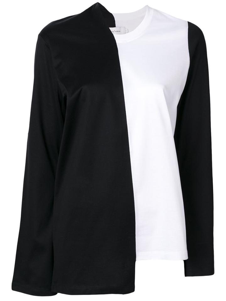 Marques'almeida Asymmetric Colour Block Blouse - White