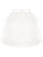 Simone Rocha Layered Tulle Skirt - White