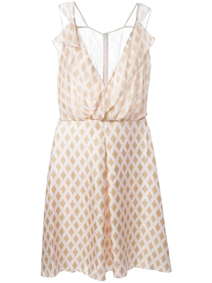 3.1 Phillip Lim Draped Wrap Dress, Women's, Size: 2, Nude/neutrals, Silk
