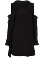 3.1 Phillip Lim Cold Shoulder Dress, Women's, Size: 6, Black, Silk